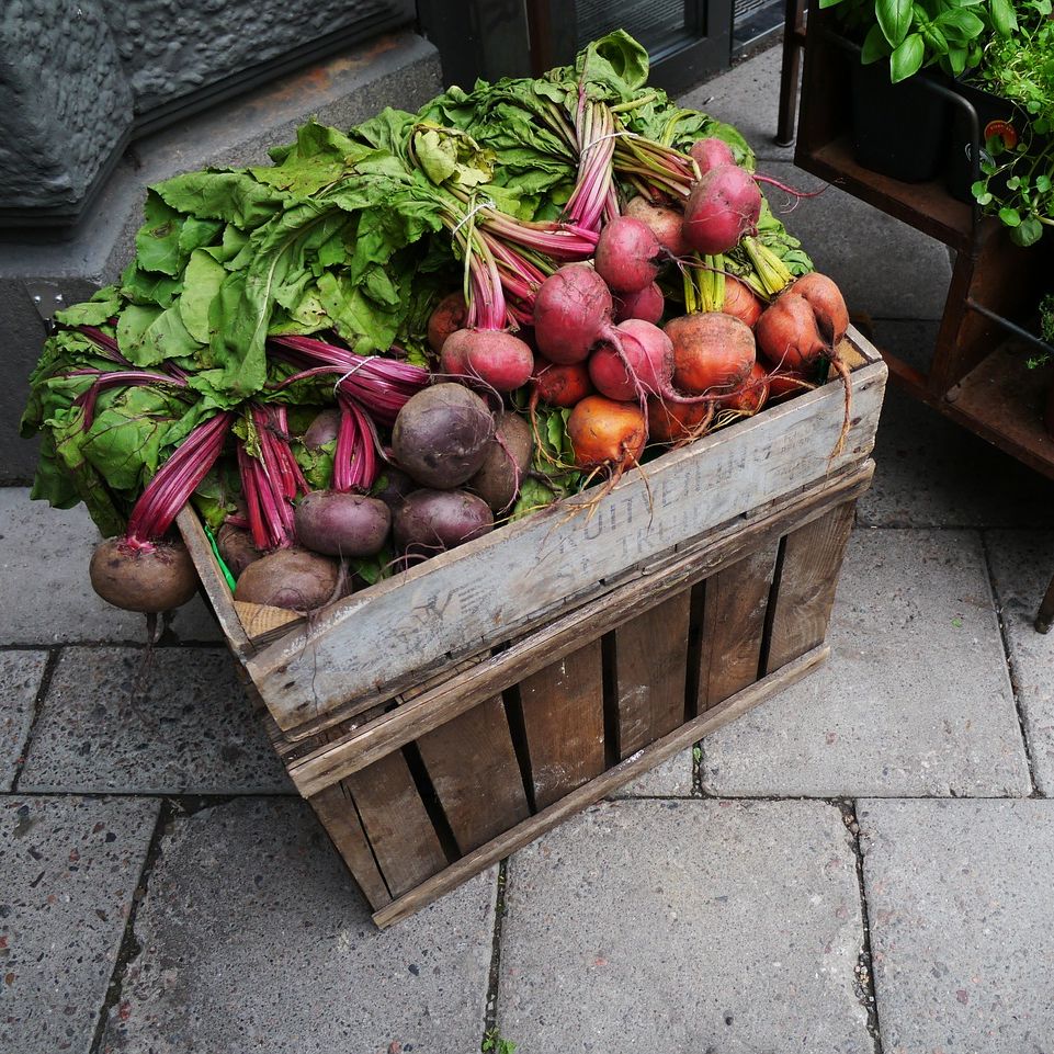 Box of Root Vegetables